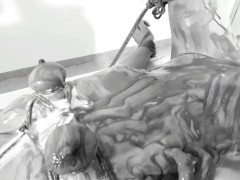 Kinktober day 8: FOOD & TEMPERATURE KINKS - Dripping ice creams all over her tied up sexy body