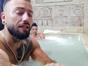 Preview 2 of Ladymuffin and Tommy A Canaglia in the tub with Diana Zilli