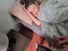 Video Human toilet sucking my cock after I pissed in her face while she lays in bed | POV