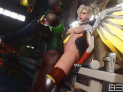 Mercy getting fucked by Lucio in the Garage Overwatch