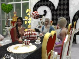 Princess Gone Wild #2 - Lesbian Orgy Party - Alice in Wonderland TeaParty - SIMS 4Roleplay