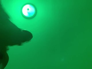 Two hand jerking black dick till cumshot