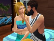 Preview 2 of Stepbrothers Have Sex in Beach Hotel Room - Sexual Hot Animations