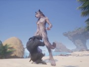 Preview 5 of Wild Life / Rasha Furry Wolf Girl at the Beach