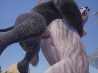 Wild Life / Rasha Furry WolfGirl at the_Beach