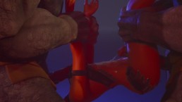 monstros peludos anal duplos