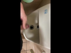 公衆トイレの手洗い場でおしっこして興奮する変態 - Screenshot 13 of 16 - Toilet