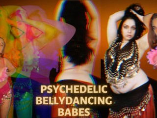 Psychedelische Bauchtanz-Babes