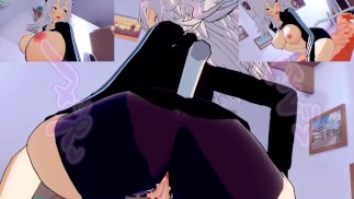 【ホロライブ獅白ぼたん（私服）】獅白ぼたん（私服）騎乗位で突くだけ
