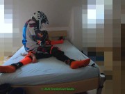 Preview 6 of #1 Fucking in MX Gear with my 18y blond Boyfriend (Huge Double Cumshot on his belly) - Part 1