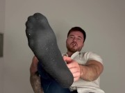 Preview 2 of Macrophilia - Boss shrinks employee make him worship his giant feet