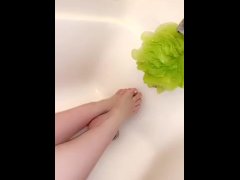 feet play with soap (PART 2)