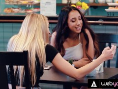 Video Dirty Streamers Get Caught While Doing Sex Challenges In A Public Coffee Shop With Khloe Kapri