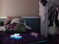 Sissy Allie North have fun with a massive dildo hardcore