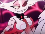 Preview 3 of Hazbin Hotel Gay Animation Angel Dust x Husk