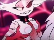 Preview 5 of Hazbin Hotel Gay Animation Angel Dust x Husk