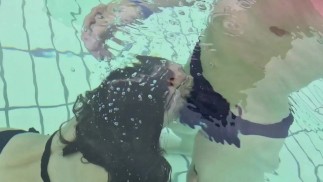 Fucking in the pool in Budapest