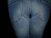 Preview 3 of My naughty daily REWETTING jeans OUTSIDE