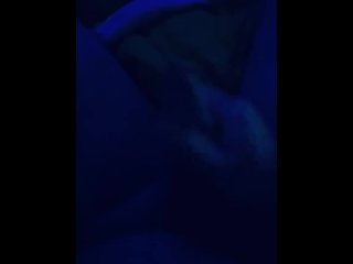 Love jerking with black light on