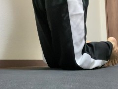 Japanese man / strength training