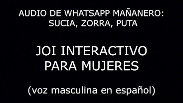 Audio mañanero de Whatsapp: "zorra, sucia, puta". (sub en) Para mujeres. Voz masculina :) España