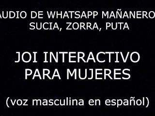 Whatsappオーディオ:「汚い小さな女」。(英語サブ)女性のためのスペイン語の男性の声。
