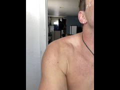 Nathan Bronson shaving