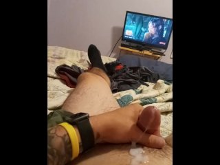 solo male, masturbation, exclusive, vertical video