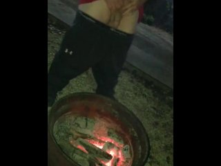 pissing, male piss, 60fps, camping