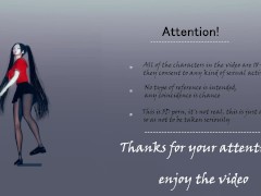 Vocaloid: Miku Hatsune Double penetration + double cum inside - Screenshot 1 of 16 - 3some