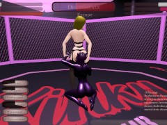 Kinky Fight Club [Wrestling Hentai game] Ep.2 Lesbian rimjob rough fight