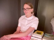 Preview 1 of Librarian Catches You Jerking Off Femdom JOI