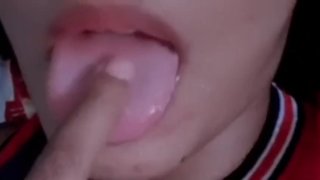 Fetish boca de saliva