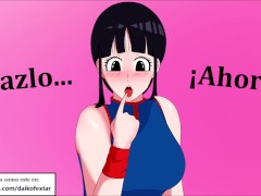 JOI hentai con Chichi (Milk). Ella quiere mucho semen (2 veces).