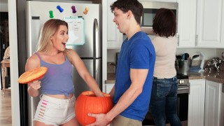 Bratty Sis - Step Sis "Why would I want to give my step brother a hand job in a pumpkin?!"