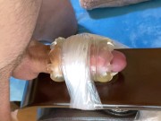 Preview 1 of Hot Guy Moaning While Thrusting Big Dick inside Fleshlight until Shaking Big Cum Orgasm - 4K