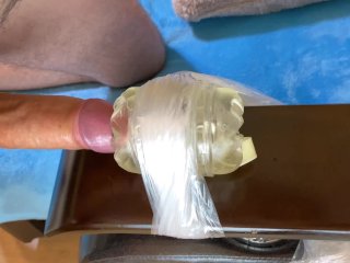 Hot Guy Moaning While Thrusting Big Dickinside Fleshlight until Shaking_Big Cum Orgasm - 4K