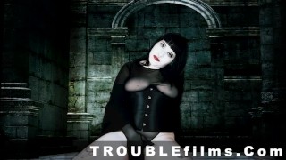 Trouble Films Goth Petite Amie Lita Lubrique JOI Masturbation Comme Instructions De Vampire Pour Les Simples Mortels
