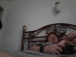 10 Inch Cock Stroking while Moaning Loud