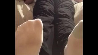 Larry's Pathetic Paypig Dirty Stinky Feet Video After Work