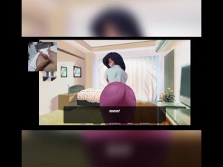 hentai game, cartoon, webcam, big dick