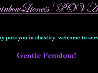 chastity, femdom, fetish, gentle femdom