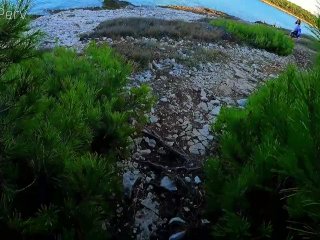 GENTLYPERV MEETS A PERVY GIRL ON A BEACH. During an exhibitionist day at the sea I find a cute woman