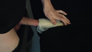 Fucking a paper towel roll
