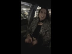 Daddy controls my butt plug vibrator while in public