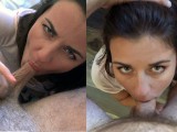 Camilla Moon perfect suck hard cock and get cum in mouth