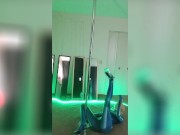Preview 5 of Zero Suit Samus Cosplay Pole Dance Strip Session