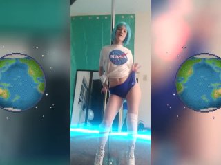 Earth Chan_Pole Dance_Strip Session by SheyTheGay