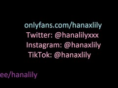 Cute girl bouncing her big ass and perfect pussy - Hana lily