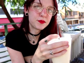 nerdy girl glasses, amateur, cute girl, travel vlog